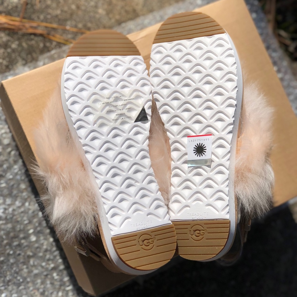 ❌❌ SOLD ❌❌ New!  UGG Fluffy Sandals - Picture 6 of 8